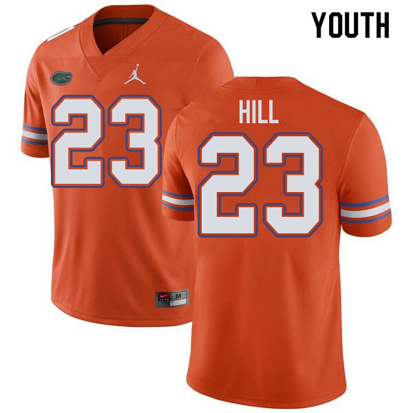 Jordan Brand Youth #23 Jaydon Hill Florida Gators College Football Jerseys Sale-Orange